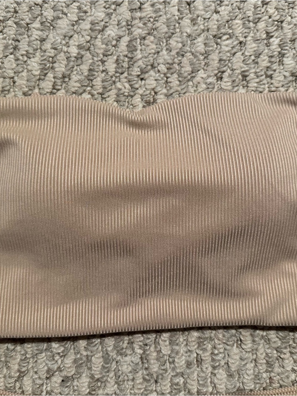 Ribbed Bandeau Bikini Set in Nude/Taupe - Picture 2 of 4